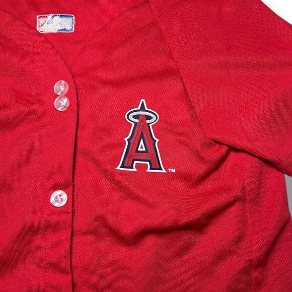 MLBPA SHOHEI OHTANI #17 Pet Dog Red T-shirt MLB Los Angeles Angels Size L - Picture 3 of 9